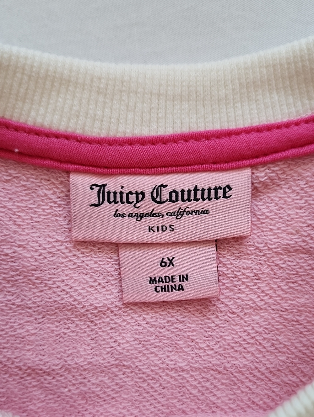 NWT Juicy Couture Kids Girl Pink Logo Flutter Sleeve Top & Shorts Set 6X - Picture 6 of 14
